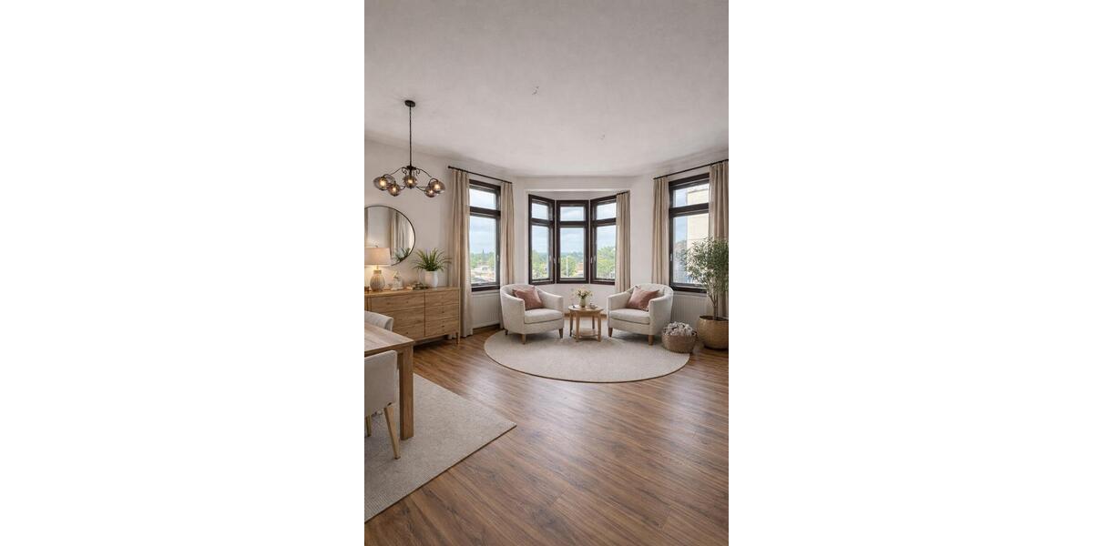Etagenwohnung Plauen Bahnhofsvorstadt - 4 Zimmer, 107 m&sup2;, 550&euro; | Angebot:25935175
