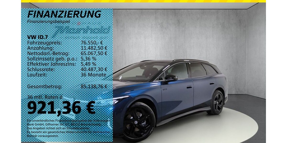 VW ID.7 5.000 km 66.666 &euro; Auerbach/Rebesgrün 08209