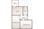 Etagenwohnung Plauen - 2 Zimmer, 59 m&sup2;, 323&euro; | Angebot:25739686